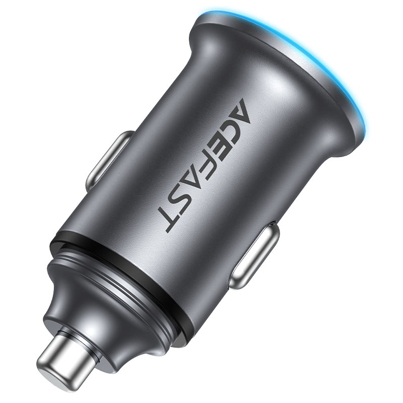 Fast Charge Car Charger B15 65W (1xUSB-C + 1xUSB-A)