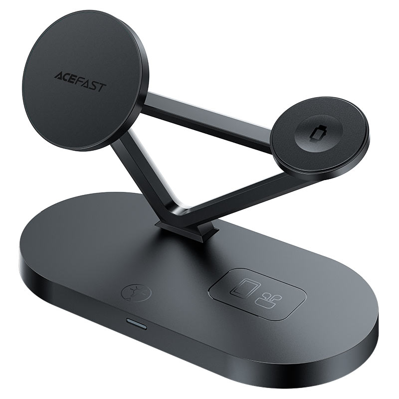 Desktop Wireless  3-in-1 Charging Holder 45W with LED Ambient Light - MFI Approved