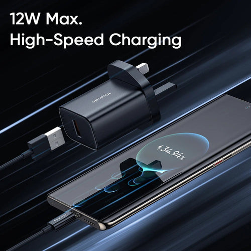 12W Dual USB Charger with USB C Cable